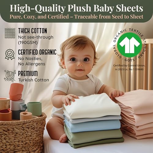 2 x GOTS Certified Thick Organic Combed Cotton Bed Sheets (200GSM)
