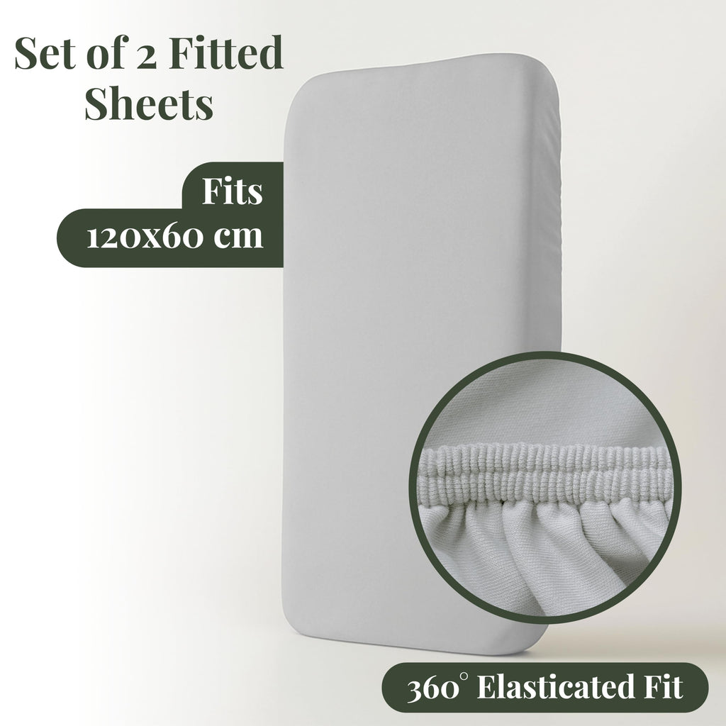 2 x GOTS Certified Thick Organic Combed Cotton Bed Sheets (200GSM)