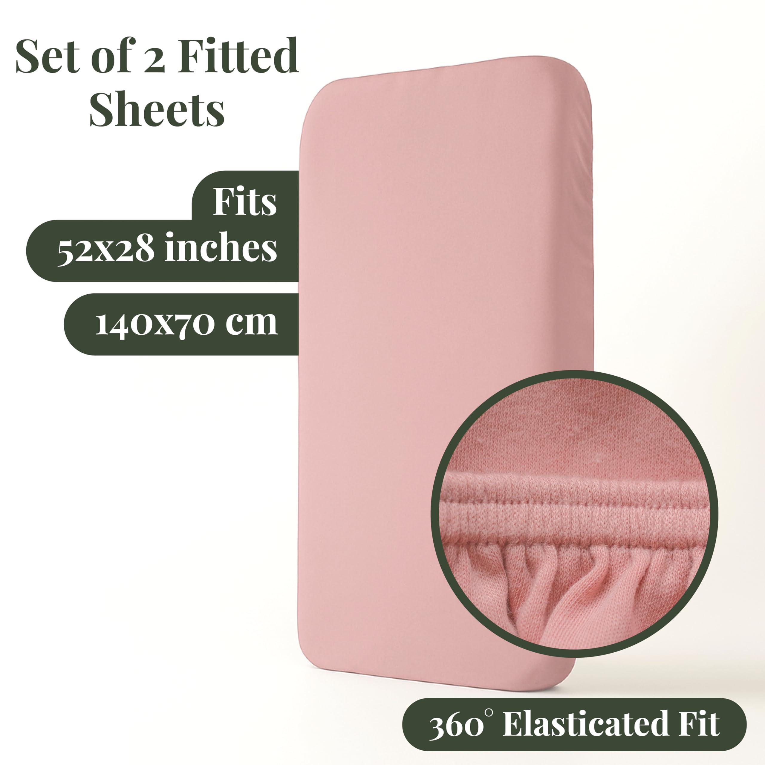 2 x GOTS Certified Thick Organic Combed Cotton Bed Sheets (200GSM)