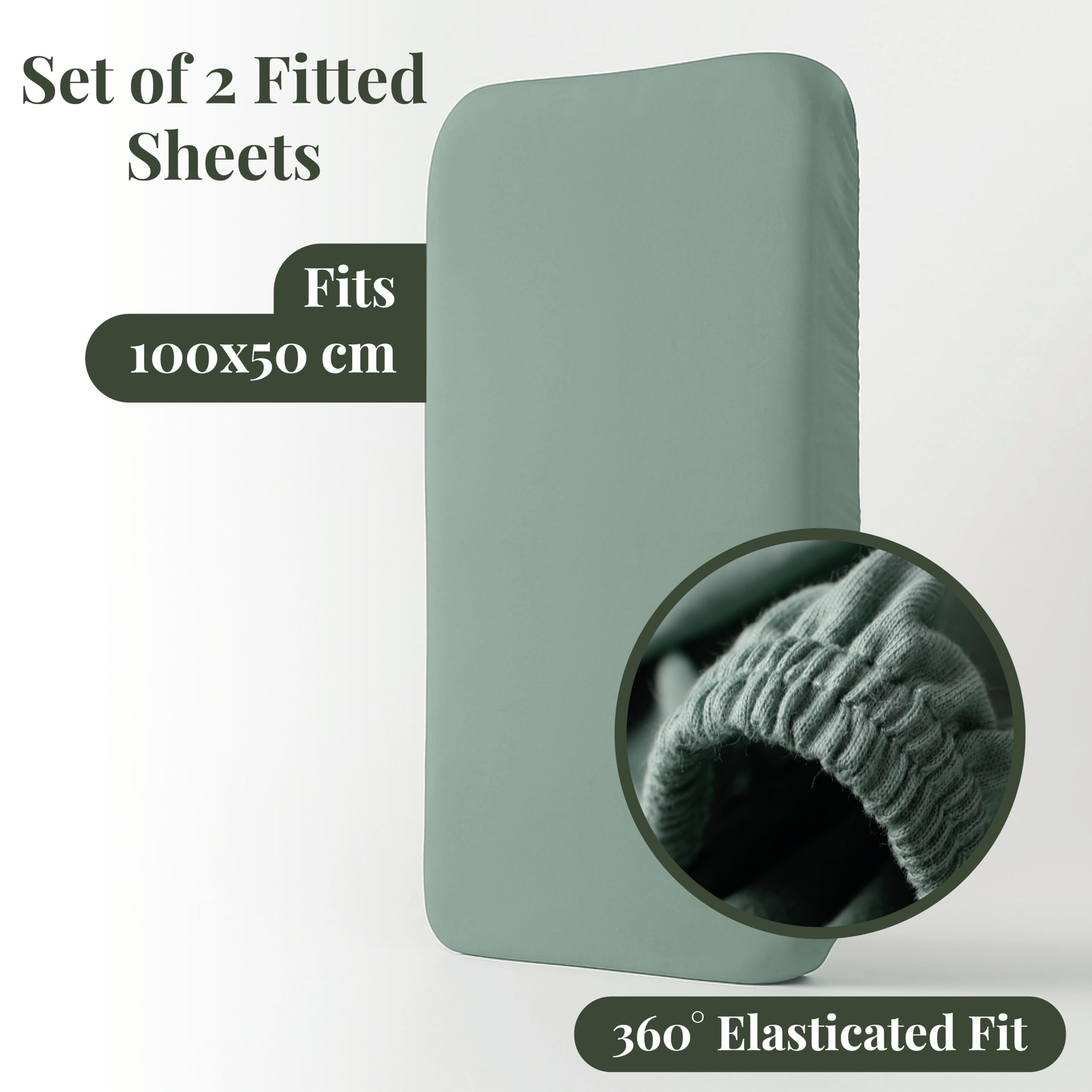 2 x GOTS Certified Thick Organic Combed Cotton Bed Sheets (200GSM)