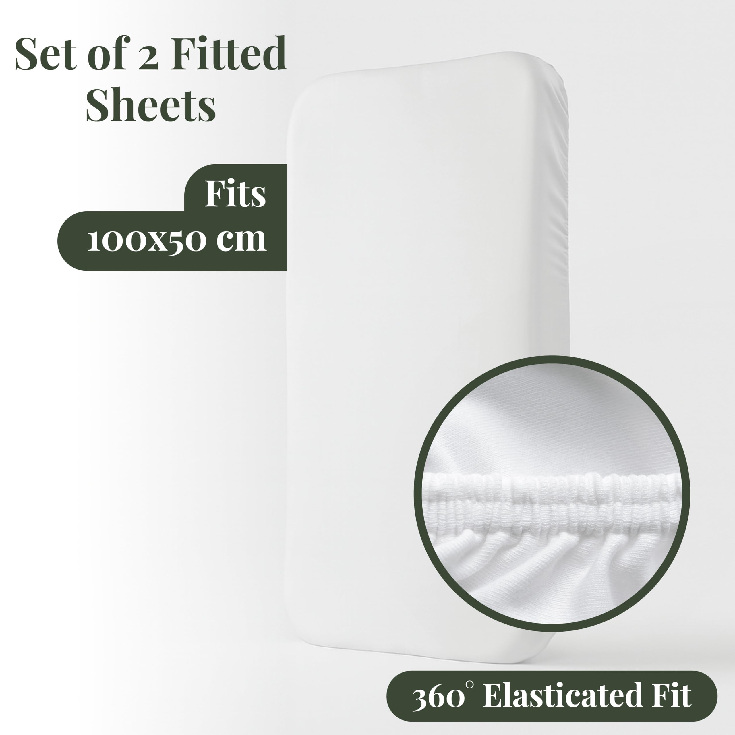 2 x GOTS Certified Thick Organic Combed Cotton Bed Sheets (200GSM)