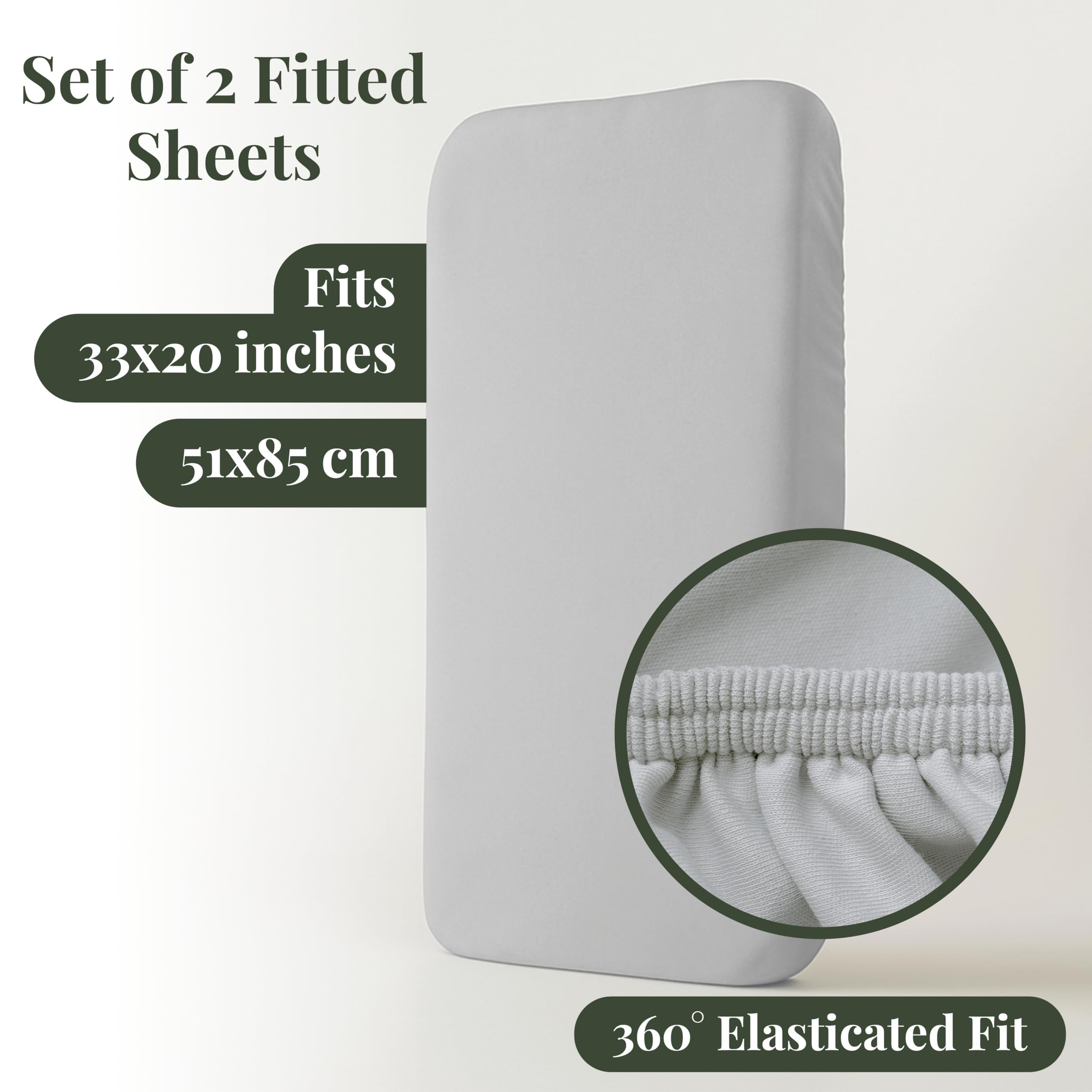 2 x GOTS Certified Thick Organic Combed Cotton Bed Sheets (200GSM)