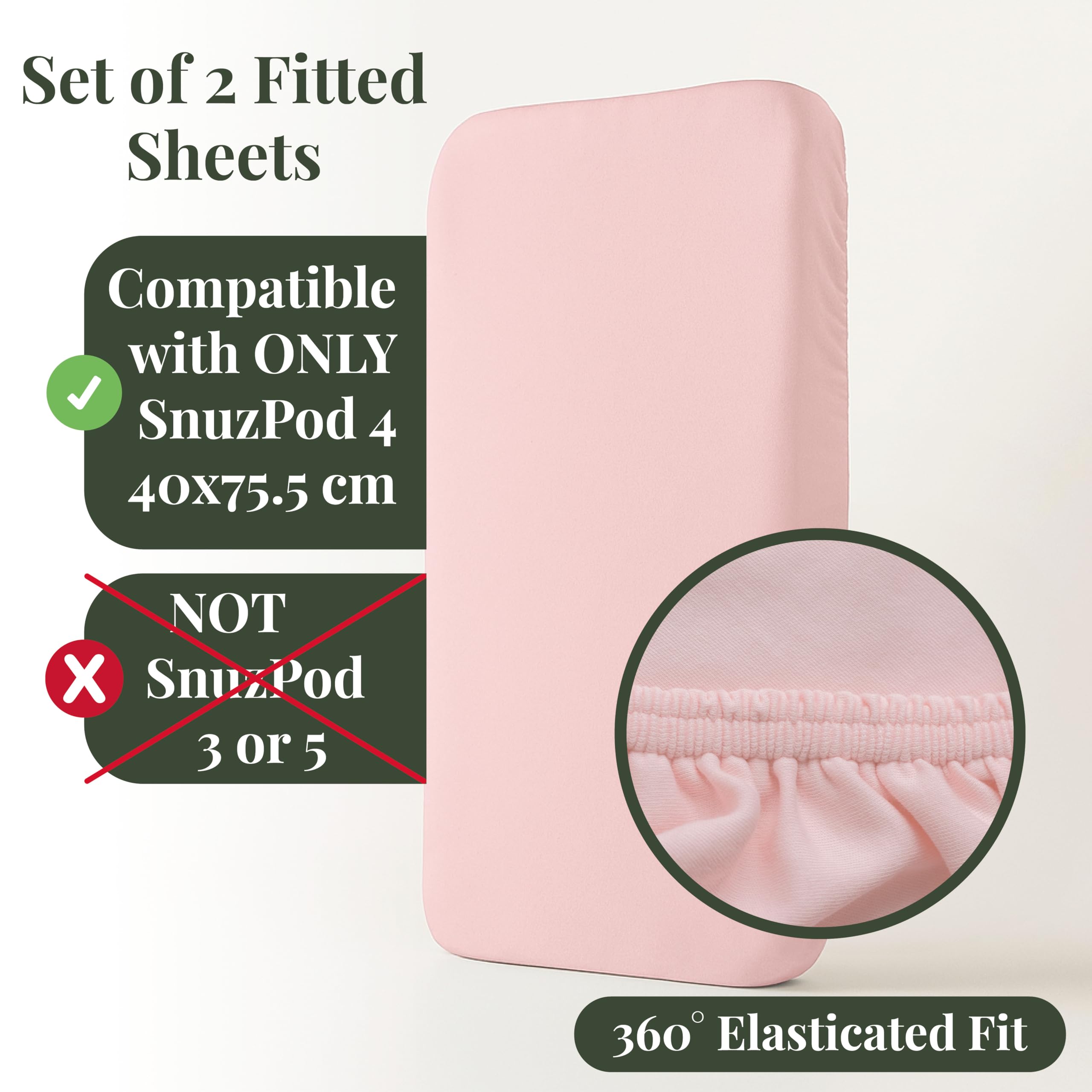 2 x GOTS Certified Thick Organic Combed Cotton Bed Sheets (200GSM)