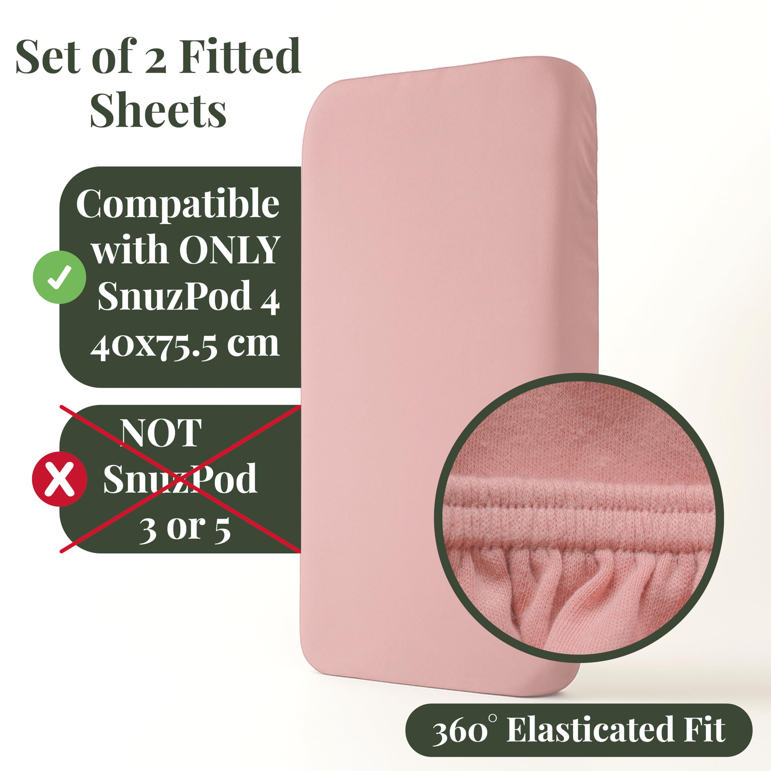 2 x GOTS Certified Thick Organic Combed Cotton Bed Sheets (200GSM)